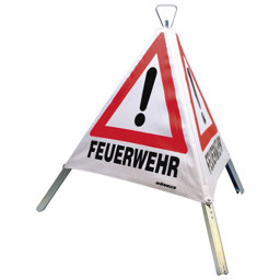 Zeige Details für DÖNGES Faltsignal, 900 mm, retroreflektierend, FEUERWEHR/ FEUERWEHR/ FEUERWEHR Bild von DÖNGES Faltsignal, 900 mm, retroreflektierend, FEUERWEHR/ FEUERWEHR/ FEUERWEHR