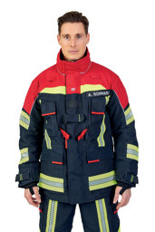 Zeige Details für ROSENBAUER Feuerwehreinsatzjacke FIRE FLEX, NOMEX NXT, schwarzblau/rot, Gr. 44-46 C Bild von ROSENBAUER Feuerwehreinsatzjacke FIRE FLEX, NOMEX NXT, schwarzblau/rot, Gr. 44-46 C