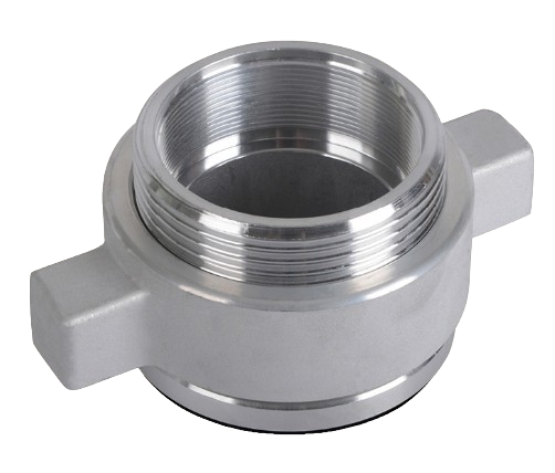 Bild von KINDSWATER Standrohrfuß DN80 - W72x1/14 IG, Aluminium