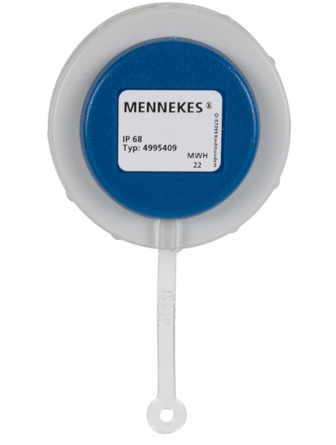 Bild von DÖNGES Mennekes Ersatzklappdeckel, blau/grau, MEN4995409