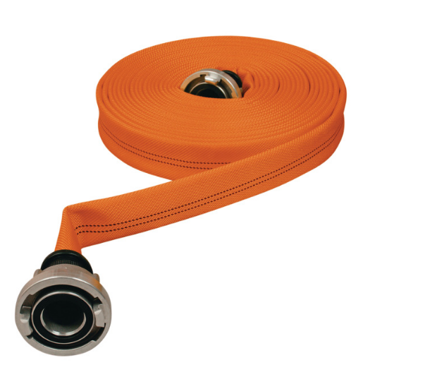Bild von ESCHBACH Feuerlöschschlauch BUFFALO SIGNAL mit Kupplungen und Schutzmanschette PROTECT, L3, orange, C-42, 30 mtr.