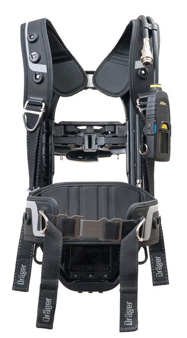 Bild von DRÄGER Pressluftatmer PSS AirBoss Connect flex mit Universal-Flaschenspannband, höhenverstellbares Tragesystem, Befestigungspunkte an Schulter- und Beckenpolster