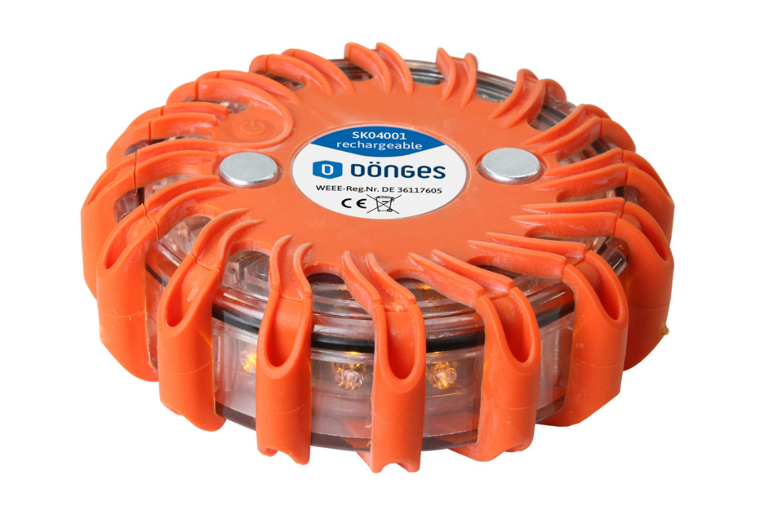 Bild von DÖNGES Signalleuchte mit LEDs, orange, Akku-Version