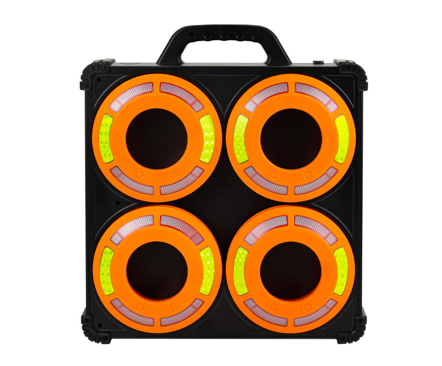 Bild von DÖNGES LED-360° Signalleuchten-Set für Verkehrsleitkegel im Koffer