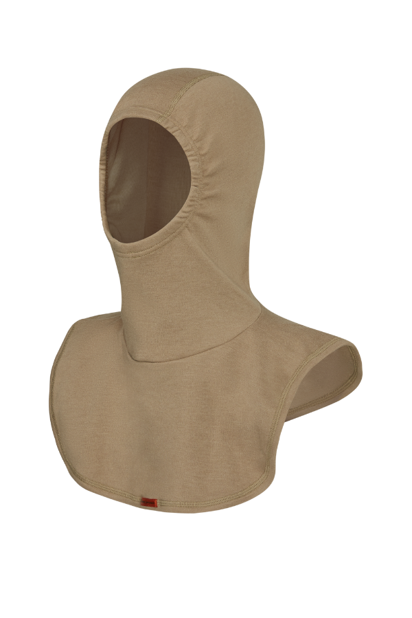 Bild von COMAZO Flammschutzhaube, 2-lagig, sand, ohne Schulternaht