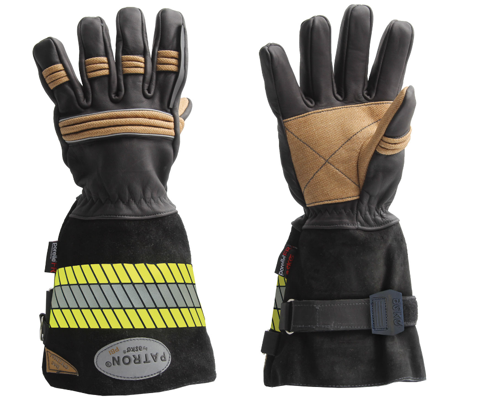 Bild von ASKÖ Feuerwehrschutzhandschuh PATRON PBI mit Stulpe, schwarz, Gr. 7