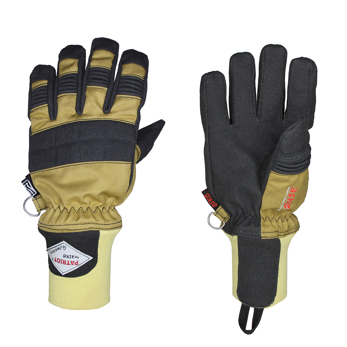 Bild von ASKÖ Feuerwehrhandschuh PATRIOT® Fireproof mit Strickbund, beige, Gr. 10