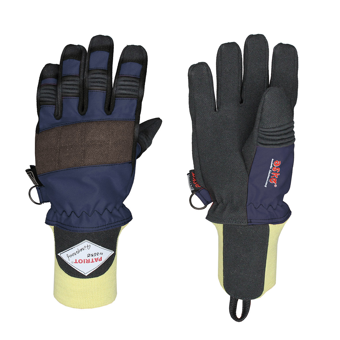 Bild von ASKÖ Feuerwehrhandschuh PATRIOT® Fireproof mit Strickbund, blau, Gr. 6