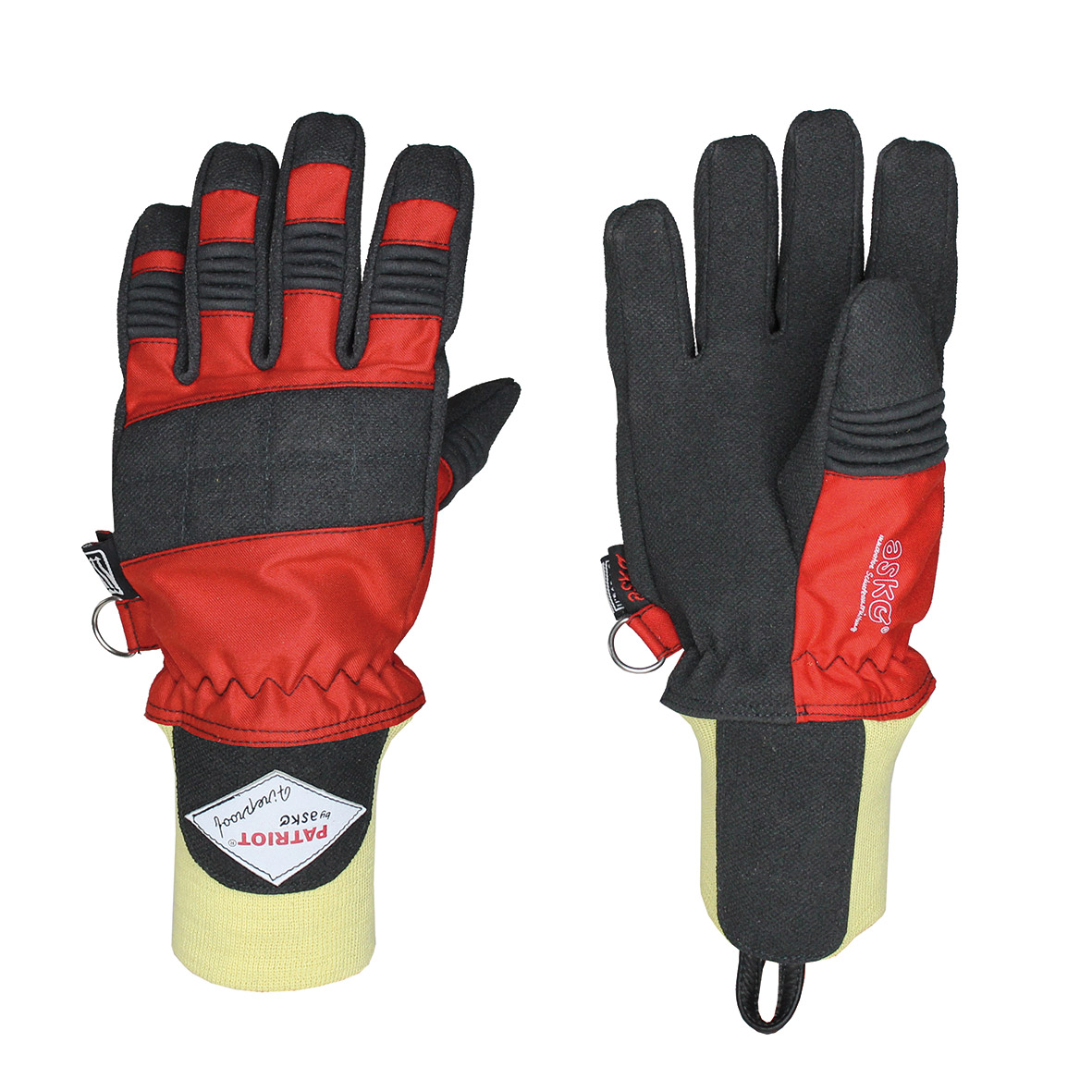 Bild von ASKÖ Feuerwehrhandschuh PATRIOT® Fireproof mit Strickbund, rot, Gr. 6
