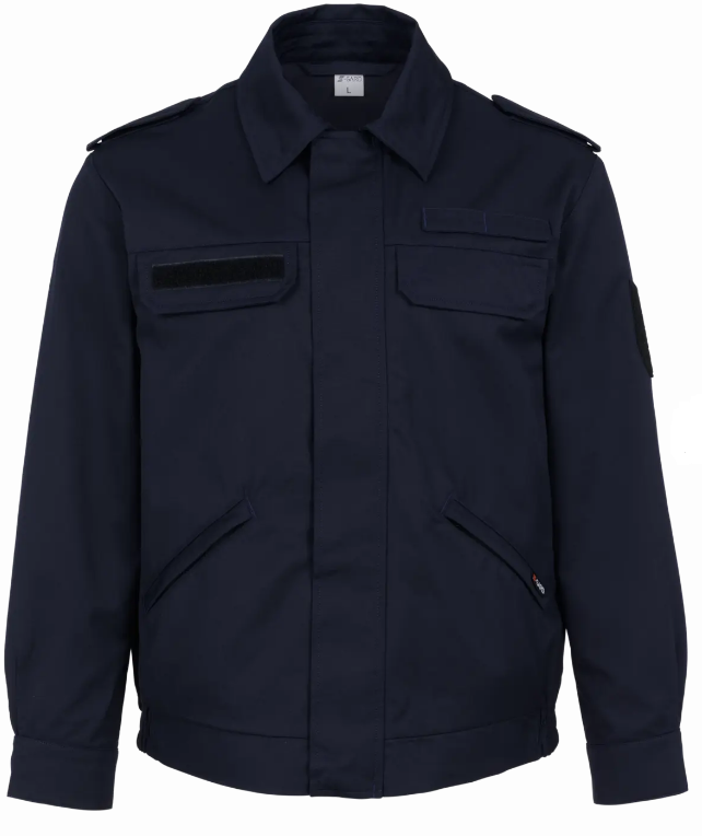 S-GARD Dienstjacke STATIONGARD, mit roter Biese, ohne Stick, Farbe schwarzblau, Gr. K 64