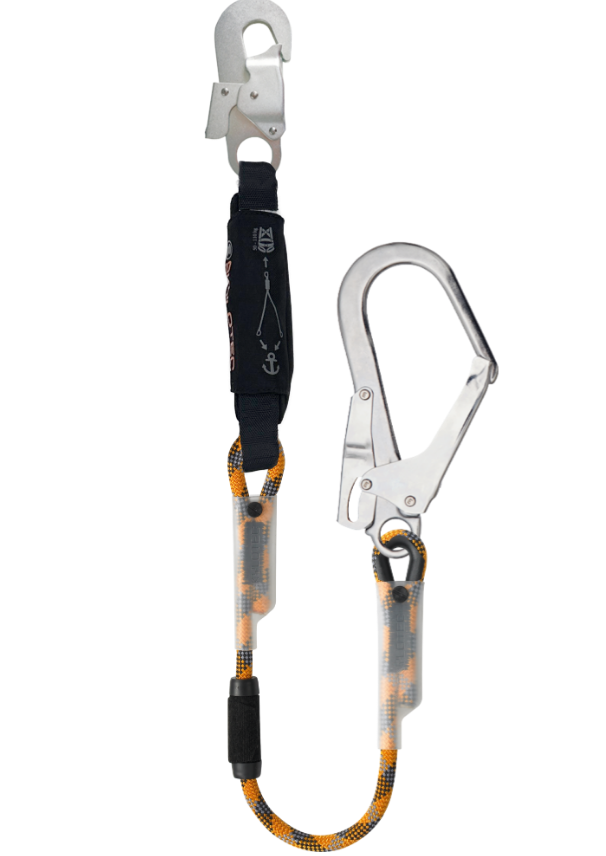 SKYLOTEC Verbindungsmittel mit Falldämpfer SKYSAFE ECO-R, Länge 1,80 m, mit Karabiner FS 90 ST und FS 51 ST, L-0831-1C8