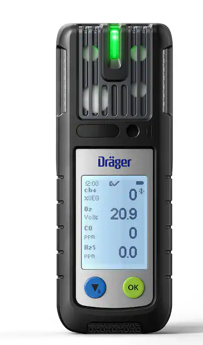 Bild von DRÄGER Gasmessgerät Typ X-AM 2800 für Feuerwehranwendungen mit Sensoren EX (Justierung Nonan), O2 PR, CO LC, H2S LC, inkl. Akku, ohne Ladegerät