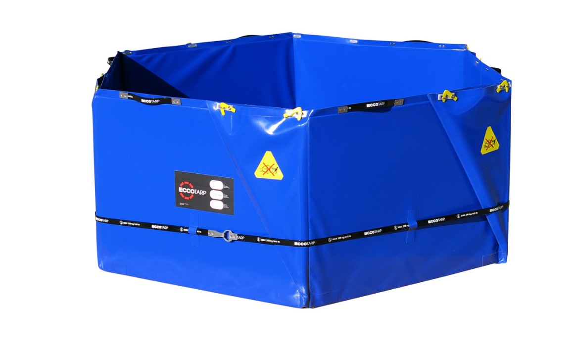 Bild von ECCOTARP Auffangbehälter Hexagon, 150 x 70 cm, 1.000 l