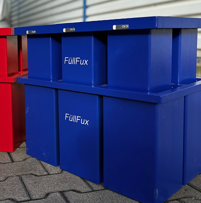 Bild von FüllFux Vorrichtung zum Füllen von Sandsäcken, Farbe blau