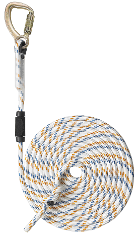 Bild von SKYLOTEC Sicherheitsseil S 12 mit Karabinerhaken Kobra TRI und Schlaufe, 15 mtr.