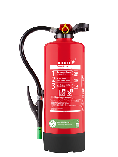 Bild von JOCKEL Schaumfeuerlöscher SK9JX43 GREEN 2.0 FR fluorfrei, Brandklasse AB